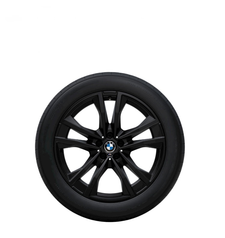 20" BMW vinterhjul iX3 NA5. Letmetalhjul stjerneeger 1048M jet black