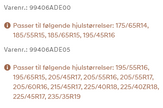 Hyundai Inster snesokker