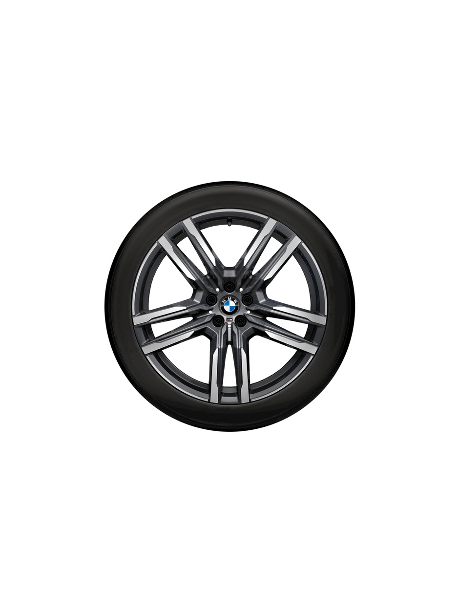 21" BMW X5 M F95 LCI og X6 M F96 LCI. Dobbelteger 808 M orbit grey, vinterhjulsæt