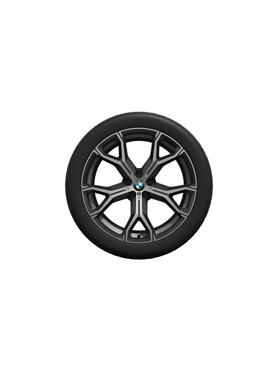 21" M X5 G05 LCI og X6 G06 LCI. Y-eger 741 bicolor, vinterhjulsæt
