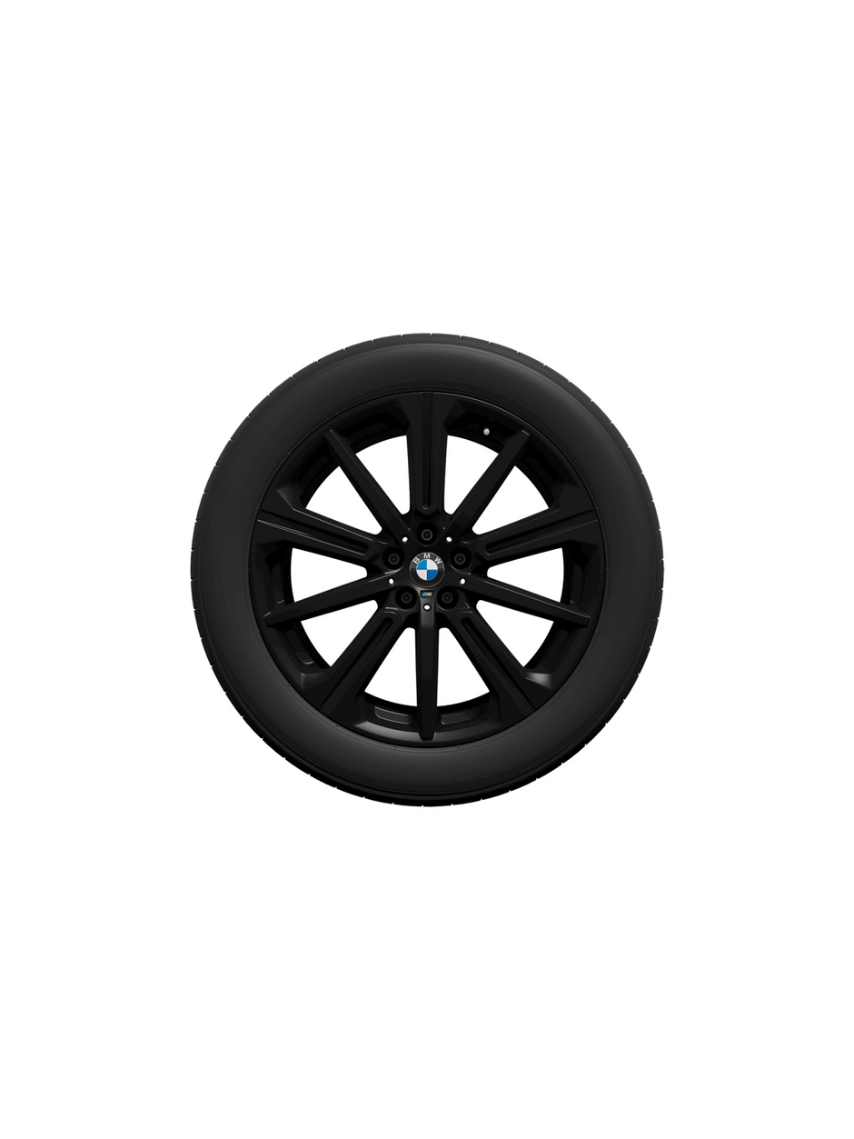 20" M performance vinterhjul X5 G05 LCI og X6 G06 LCI. Med stjerneeger 748 M jet black mat
