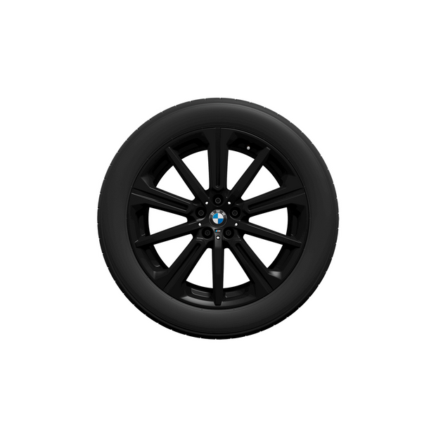 20" M performance vinterhjul X5 G05 LCI og X6 G06 LCI. Med stjerneeger 748 M jet black mat