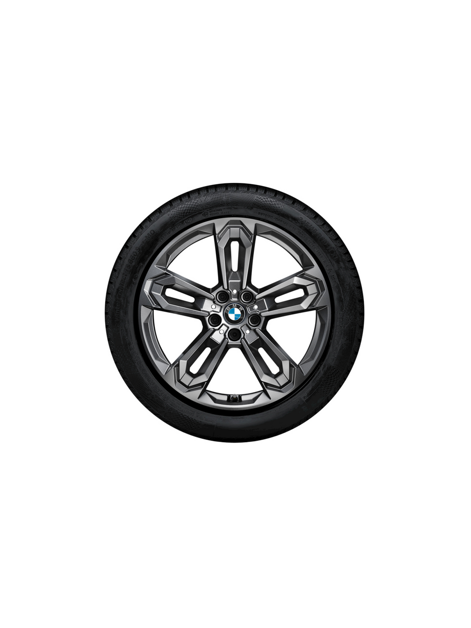 19" BMW vinterhjul X1/iX1 og X2/iX2. Dobbelteger 1041 gunmetal grey