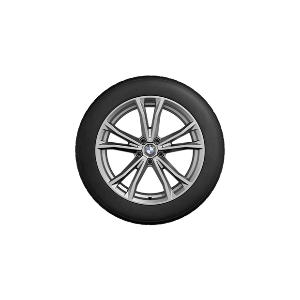 19" BMW vinterhjulsæt 7 serie G70 og X3 G45. Dobbelteger 903 refined silver