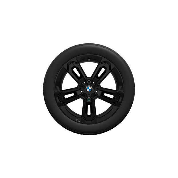 19" BMW M Vinterhjulsæt X1/iX1 og X2/iX2. Dobbelteger 871 M jet black, vinterhjulsæt
