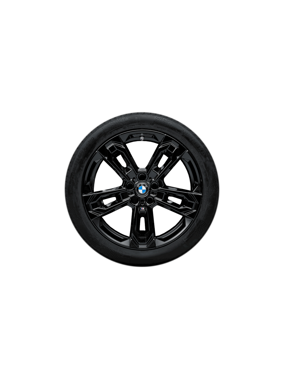 19" BMW M vinterhjulsæt X1/iX1 og X2/iX2. Dobbelteger 871 M night gold sæt