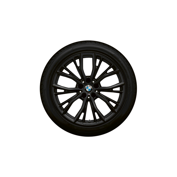 19" BMW M Performance vinterhjulsæt 8 serie G14 Convertible, 8 serie G15 Coupé og 8 serie G16 Gran Coupé. Med dobbelteger 786 M jet black mat