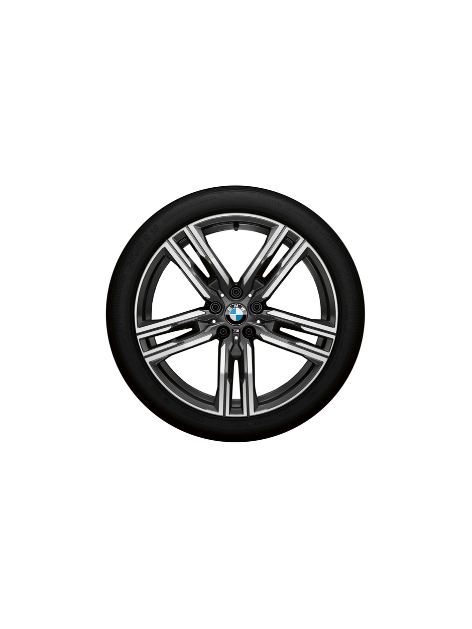 19" BMW M vinterhjulsæt 8 serie G14 Convertible, 8 serie G15 Coupé og 8 serie G16 Gran Coupé. Dobbelteger 727 M bicolor