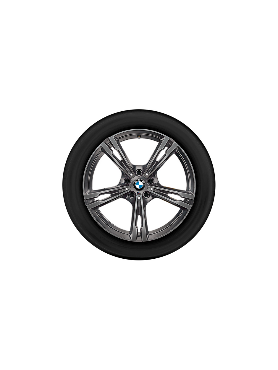 19"BMW M vinterhjulsæt 5 serie F90 M5, 5 serie F90 M5 LCI, 8 serie F91 M8 Convertible, 8 serie F92 M8 Coupé og 8 serie F93 M8 Gran Coupé. Dobbelteger 705 M ferric grey