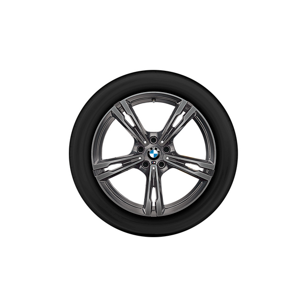 19"BMW M vinterhjulsæt 5 serie F90 M5, 5 serie F90 M5 LCI, 8 serie F91 M8 Convertible, 8 serie F92 M8 Coupé og 8 serie F93 M8 Gran Coupé. Dobbelteger 705 M ferric grey