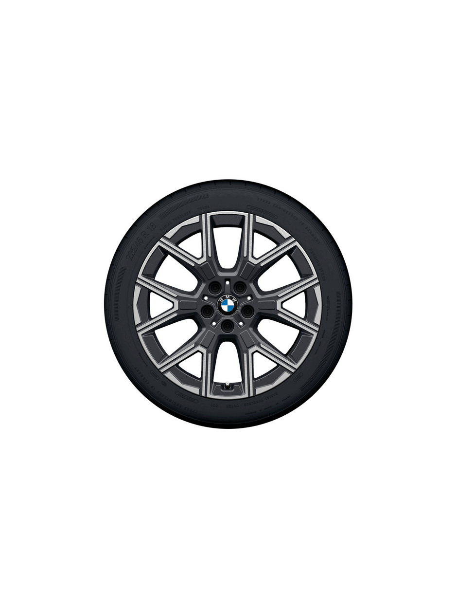 18" BMW vinterhjulsæt 1 serie F70 og 2 serie F74. Y-eger 974 bicolor