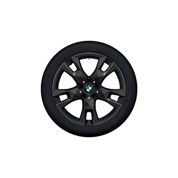 18" BMW M vinterhjulsæt 1 serie F70 og 2 serie F74. Letmetalhjul stjerneeger 968 M jet black