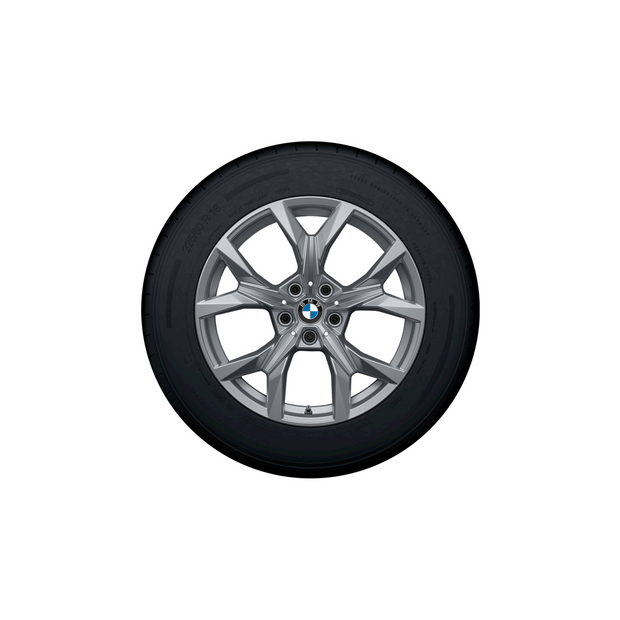 18" BMW vinterhjulsæt X3 G45. Y-eger 921 refined silver