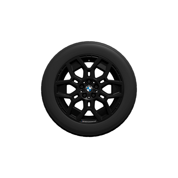18" BMW M vinterhjulsæt X1/iX1 og X2/iX2. Performance stjerneeger 880 M jet black mat