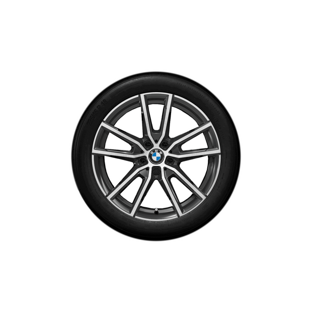 18" BMW vinterhjulsæt 2 serie G42, 3 serie G20 Saloon, 3 serie, G20 Saloon LCI, 3 serie G21 Touring, 3 G21 Touring LCI, 4 serie G22 Coupé, 4 serie Coupé LCI, 4 serie G23 Convertible, 4 serie G23 Convertible LCI. V-eger 780 orbit grey