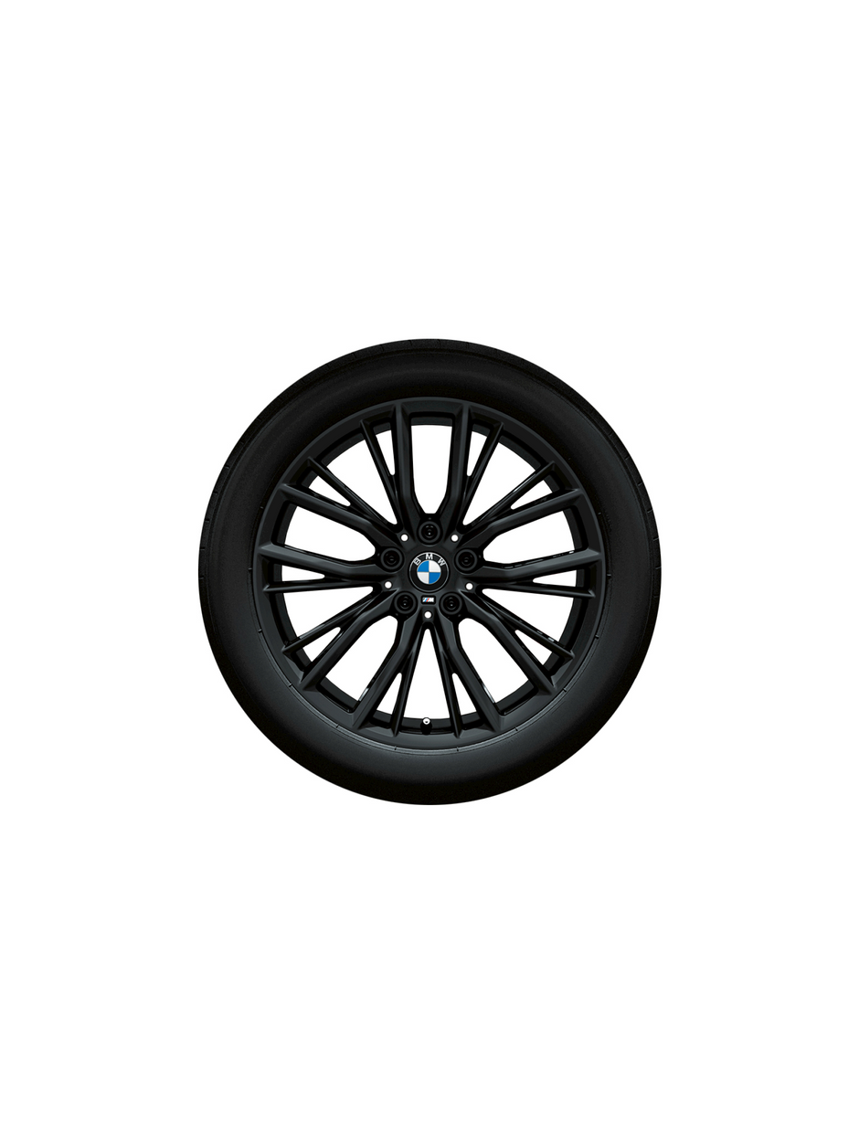 18" BMW M performance  2 serie G42, 3 serie, G20 Saloon, 3 serie G20 Saloon LCI, 3 serie G21 Touring, 3 serie G21 Touring LCI, 4 serie G22 Coupé, 4 serie Coupé LCI, 4 serie G23 Convertible og 4 serie G23 Convertible LCI. dobbelteger 796 M jet black mat