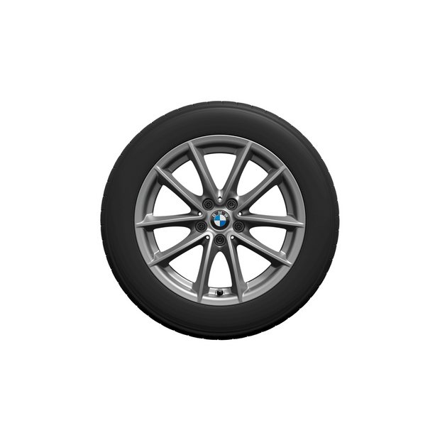 18" BMW vinterhjulsæt X3 G01, X3 G01 LCI, X4 G02 og X4 G02 LCI. V-eger 618 reflex silver