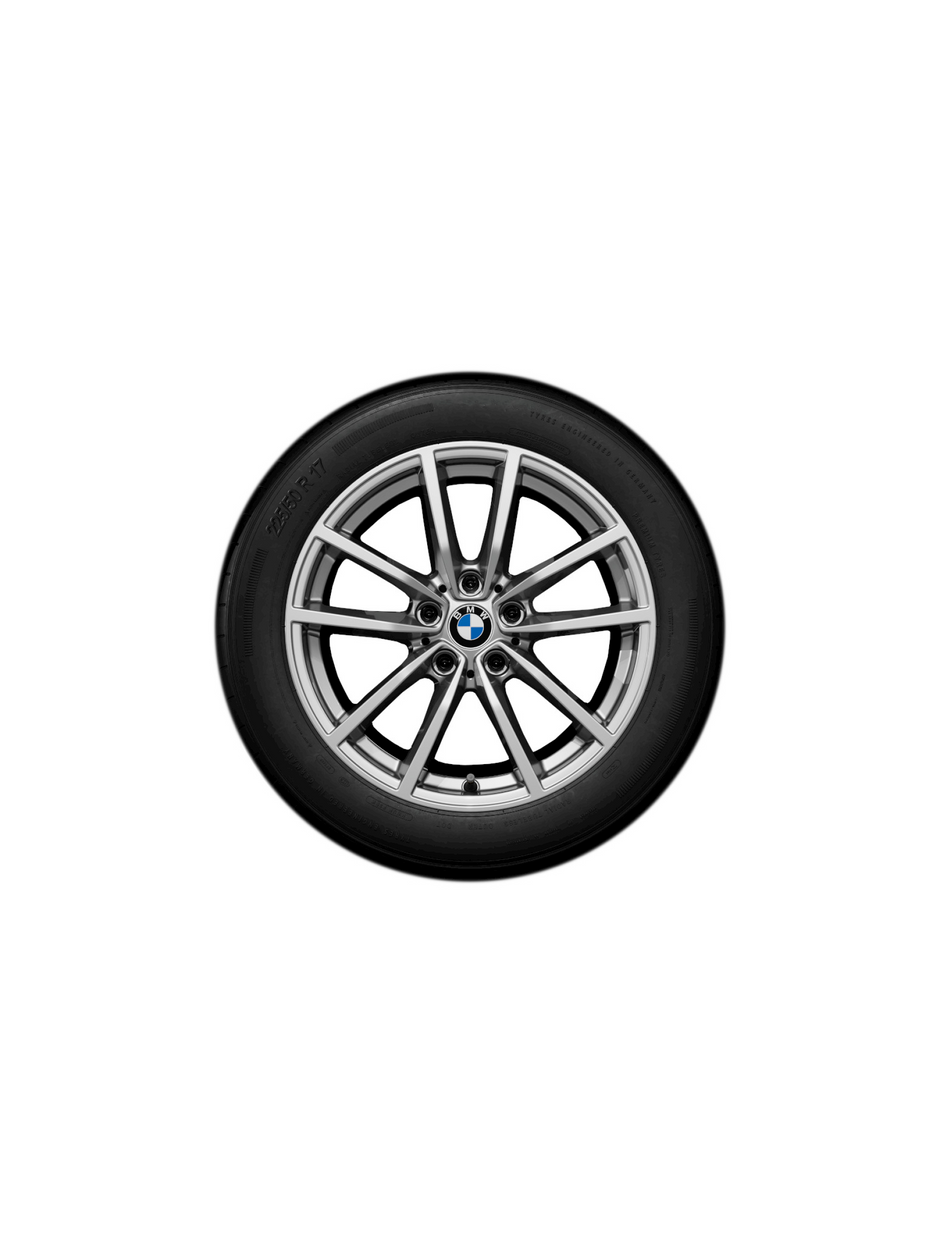 17" BMW vinterhjulsæt 2 serie G42, 3 serie G20 Saloon, 3 serie G20 Saloon LCI, 3 serie G21 Touring, 3 serie G21 Touring LCI, 4 serie G22 Coupé, 4 serie G22 Coupé LCI, 4 serie G23 Convertible og 4 serie G23 Convertible LCI. V-eger 778 reflex silver