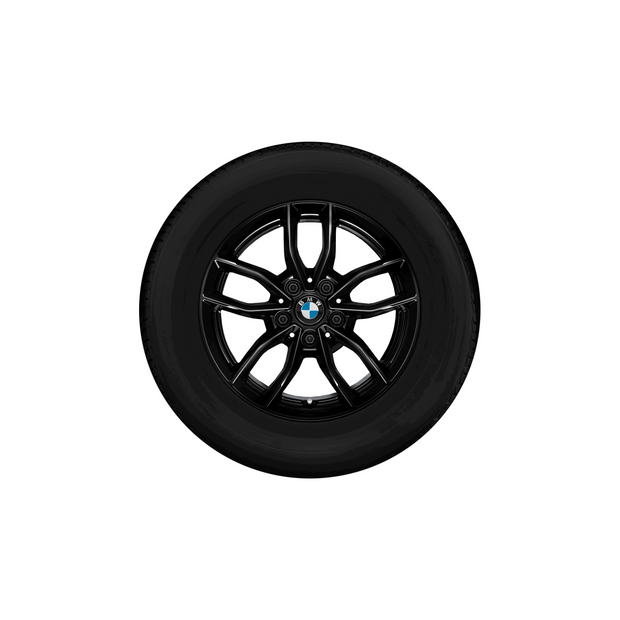16" BMW vinterhjulsæt 2 serie U06 active tourer 216i, 218d, 218i, 220d, 220i og 225eX. dobbelteger 840 jet black
