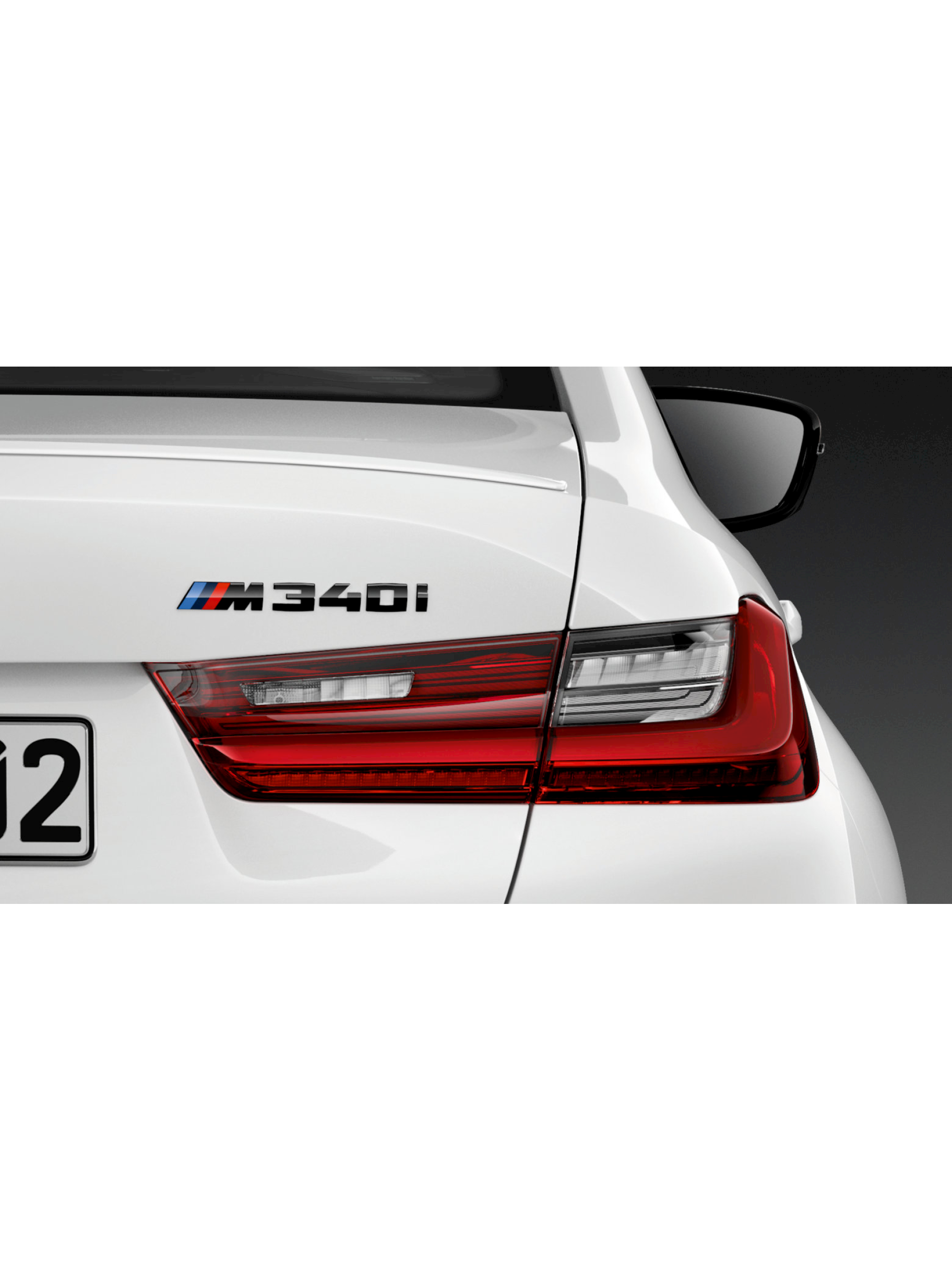 BMW M modelpåskrift M340i i sort højglans