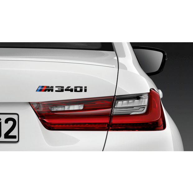 BMW M modelpåskrift M340i i sort højglans