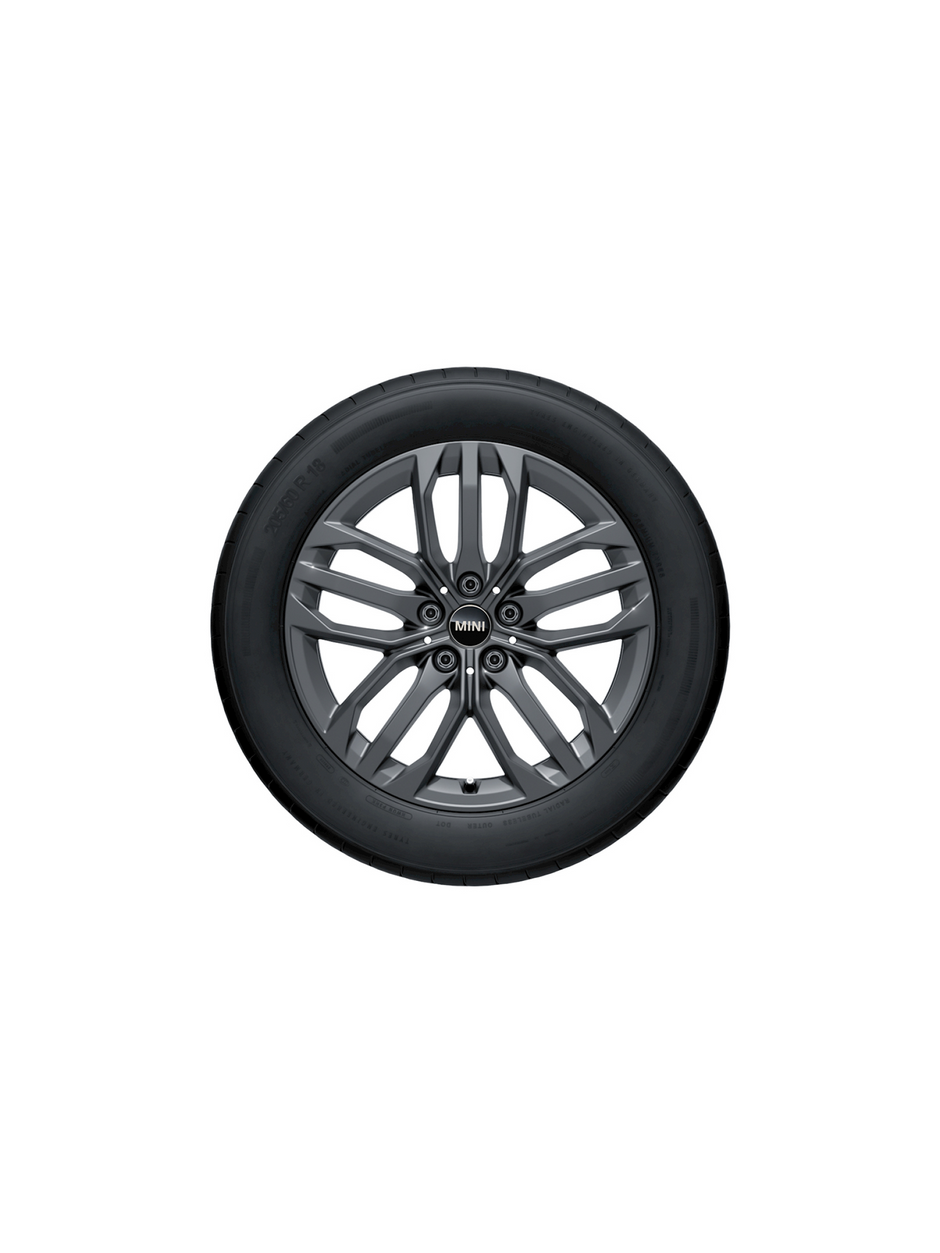 18" JCW dobbelteger frozen gunmetal grey vinterhjulsæt