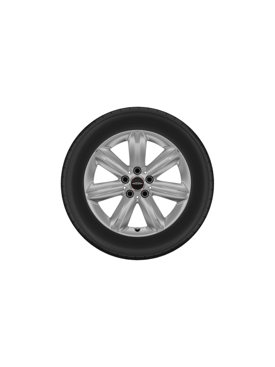 17" JCW star spoke bright silver, vinterhjulsæt