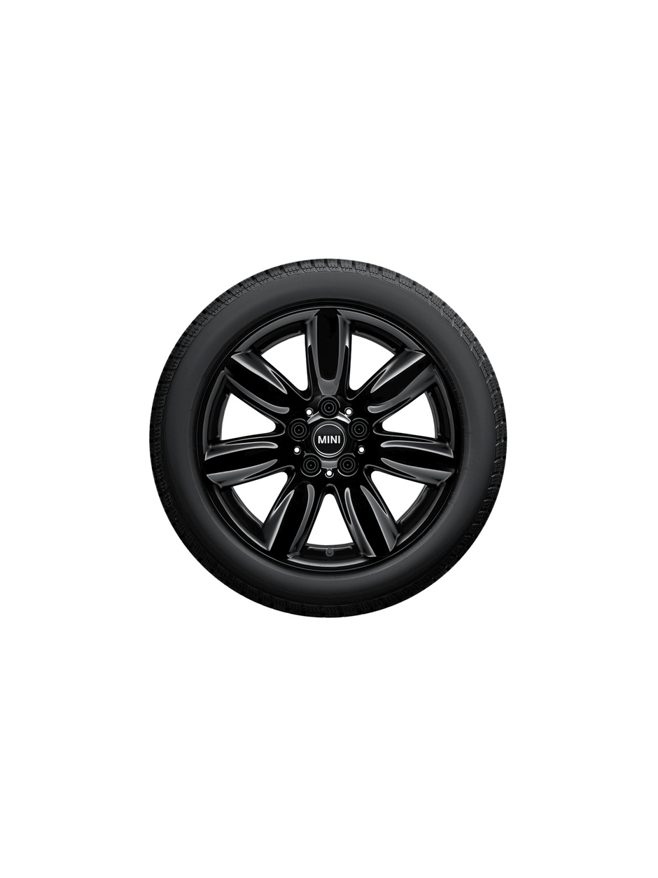 17" MINI bridge spoke jet black, vinterhjulsæt