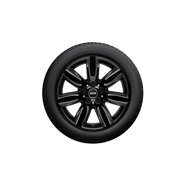 17" MINI bridge spoke jet black, vinterhjulsæt