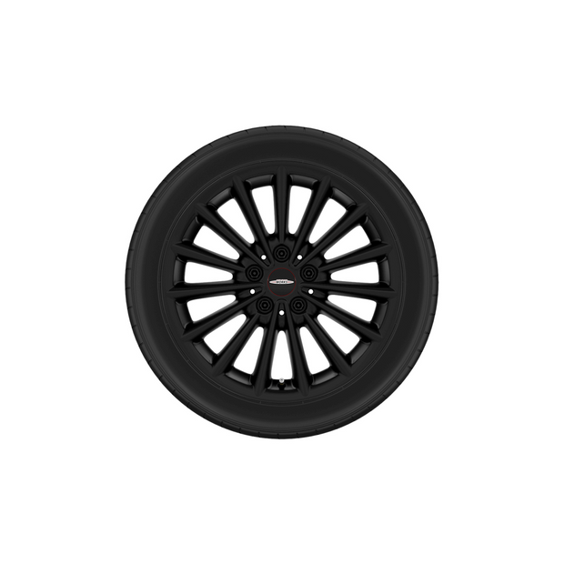 17" JCW multi spoke jet black matt, vinterhjulsæt