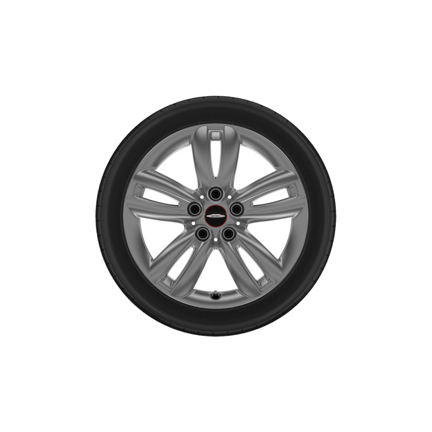 17" JCW track spoke bright silver, vinterhjulsæt