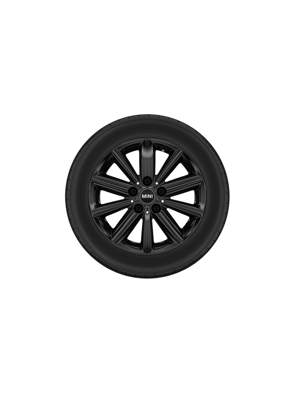 16" MINI radial spoke jet black, vinterhjulsæt