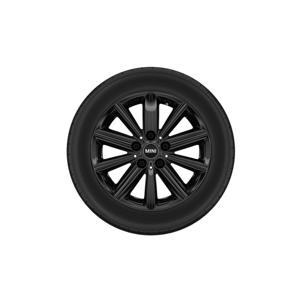 16" MINI radial spoke jet black, vinterhjulsæt