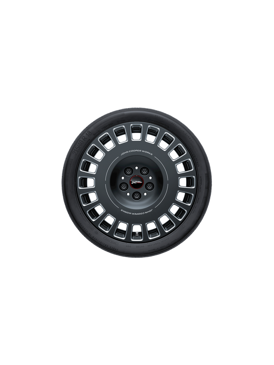18" JCW rallye spoke frozen midnight grey, sommerhjulsæt