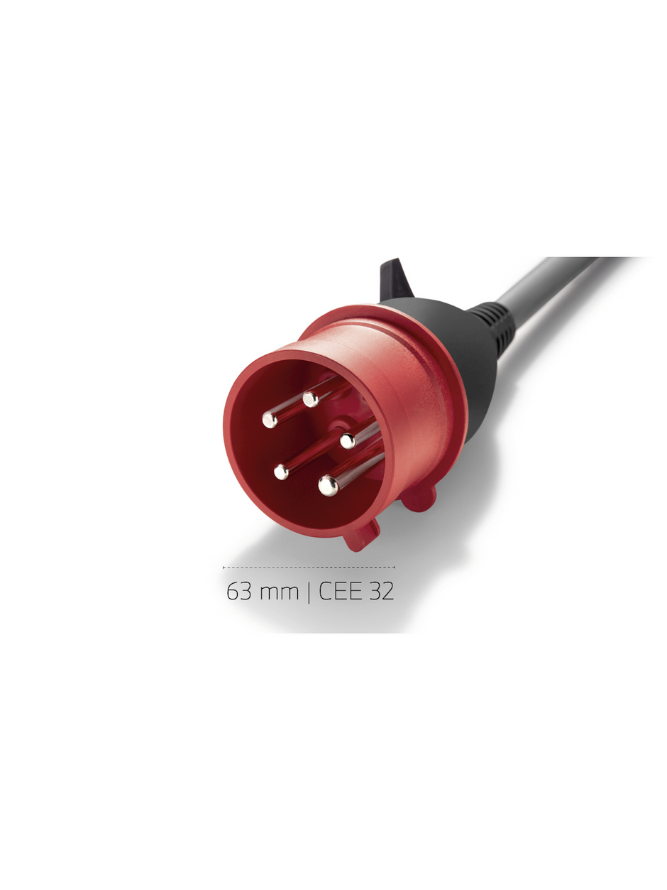 Adapterkabel CEE 32 A rødt til flexible fast charger 2.0 (Mode 2)