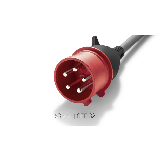 Adapterkabel CEE 32 A rødt til flexible fast charger 2.0 (Mode 2)