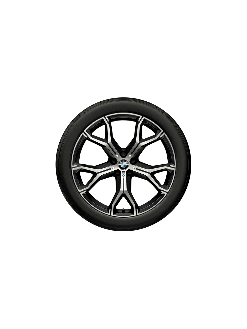 21" M X5 G05 LCI, X5L G18 LCI, X6 G06 LCI. Y-eger 741 M bicolor, sommerhjulsæt