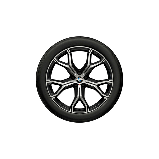 21" M X5 G05 LCI, X5L G18 LCI, X6 G06 LCI. Y-eger 741 M bicolor, sommerhjulsæt