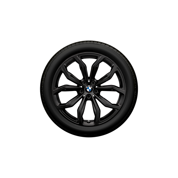 20" BMW X3 G01, X3 G01 LCI, X4 G02 og X4 G02 LCI. Y-eger 695 jet black mat sommerhjulsæt