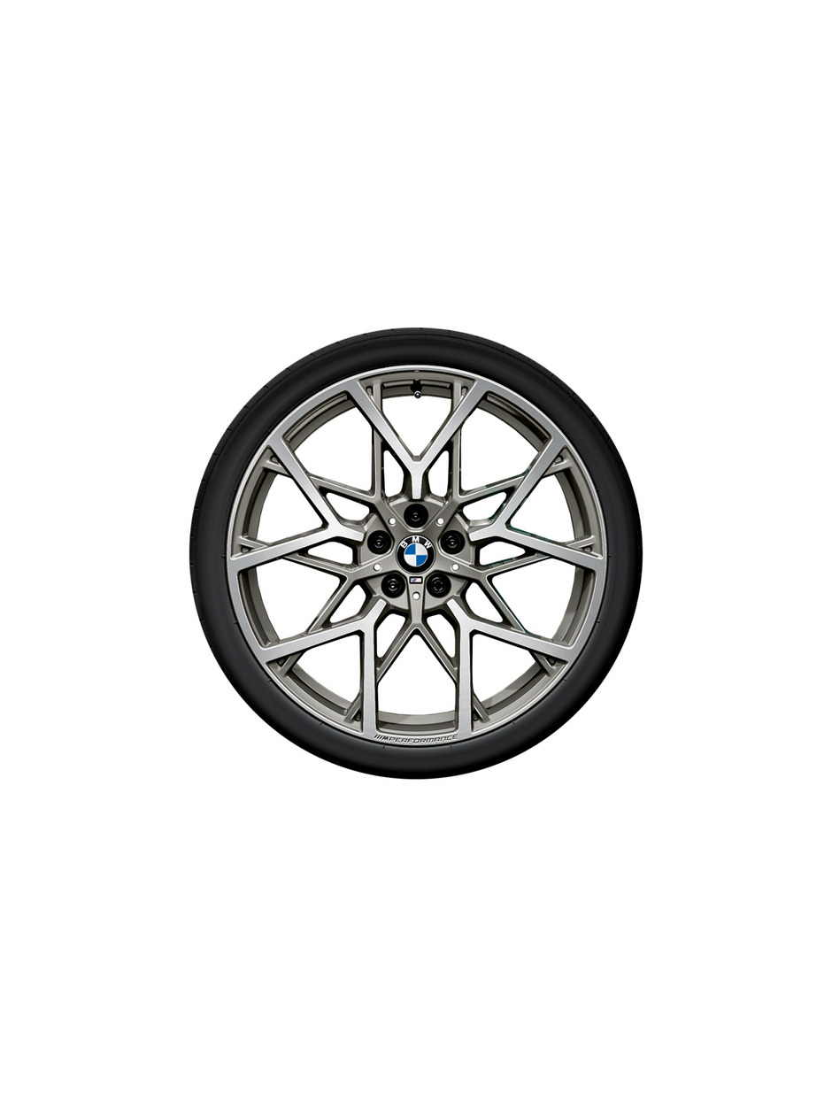 20" M performance 2 serie G42, 3 serie G20 Saloon, 3 serie G20 Saloon LCI, 4 serie G22 Coupé og 4 serie G22 Coupé LCI. Y-eger 795 M bicolor sommerhjulsæt