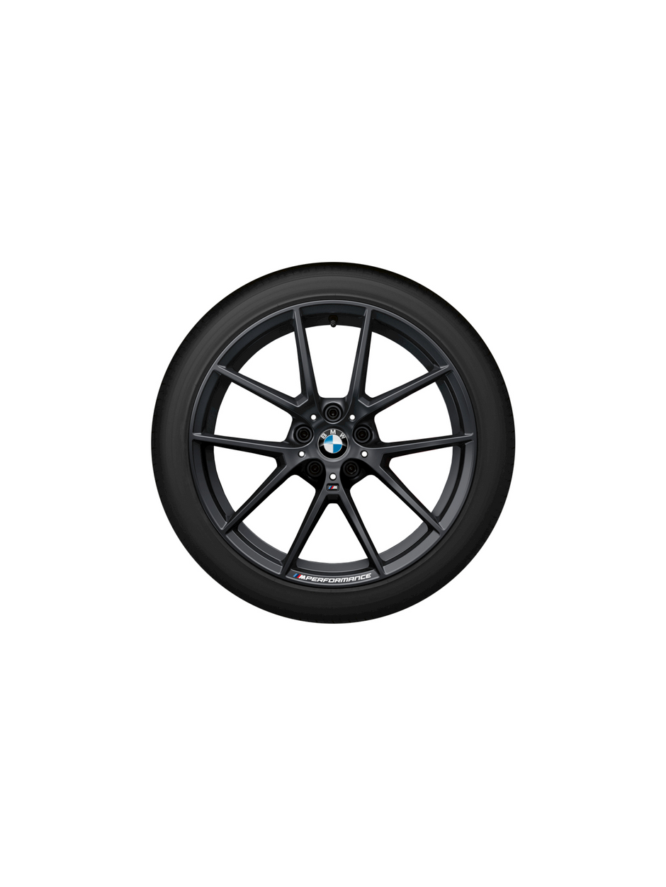 19" M performance 2 serie G42, 3 serie G20 Saloon, 3 serie G21 Touring, 3 serie G21 Touring LCI, 3 serie G28 Saloon, 3 serie G28 Saloon LCI, 4 serie G22 Coupé, og 4 serie G23 Convertible Y-eger 898 M frozen gunmetal grey sommerhjulsæt