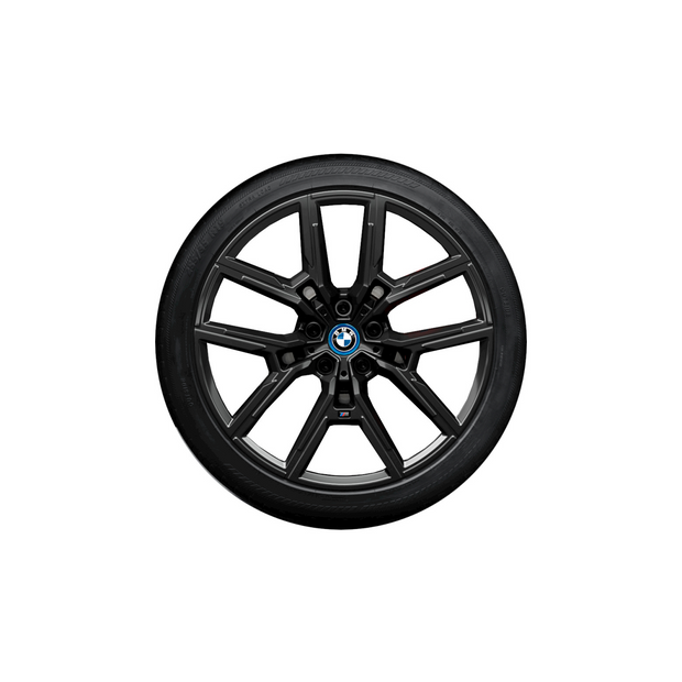 19" BMW M 4 serie G26 Gran Coupé, 4 serie G26 Gran Coupé LCI, i4 G26 Gran Coupé, i4 G26 Gran Coupé LCI. Y-eger 859 M jet black sommerhjulssæt