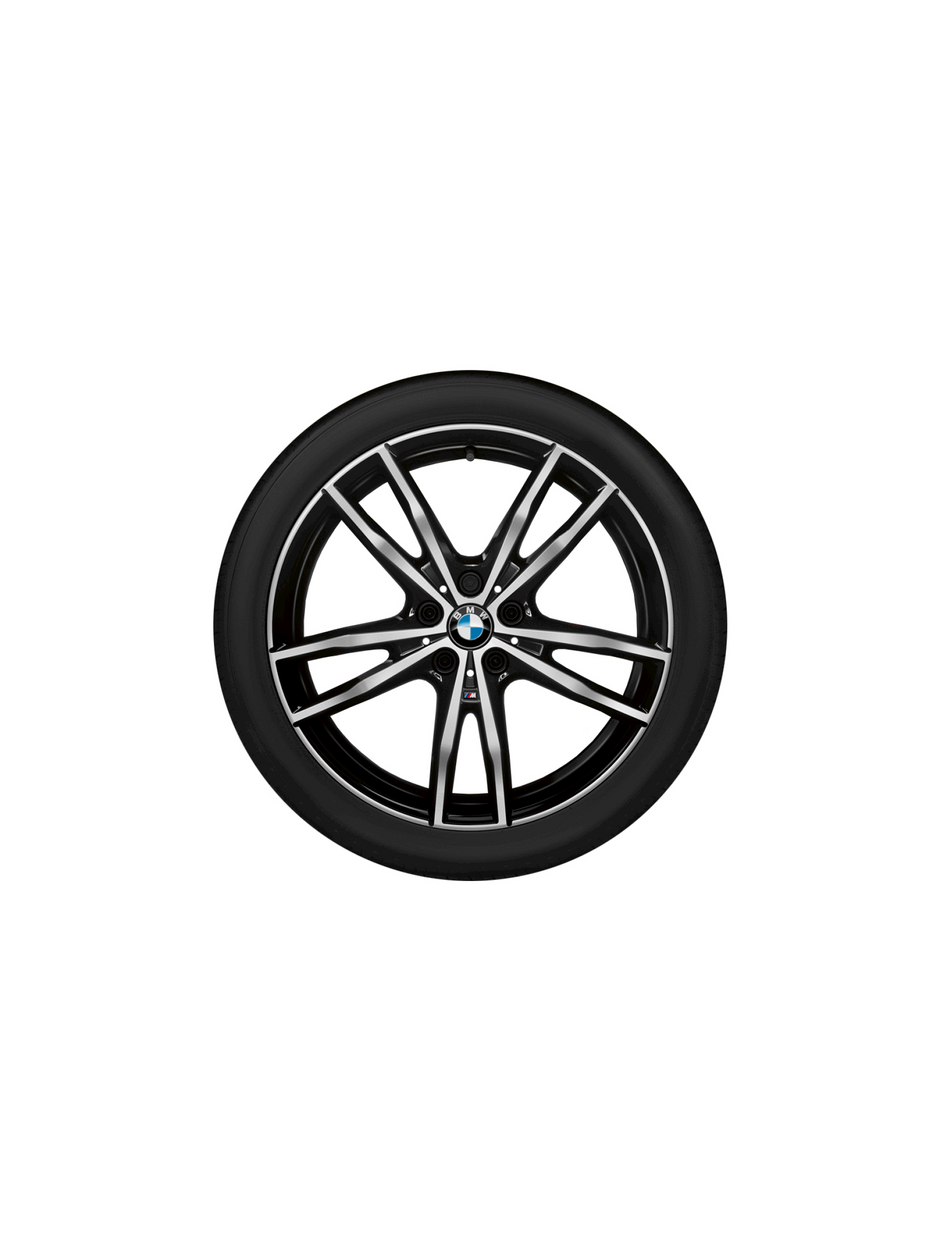 19" M 2 serie G42, 3 serie G20 Saloon, 3 serie G21 Touring, 3 serie G21 Touring LCI, 3 serie G28 Saloon, 3 serie G28 Saloon LCI, 4 serie G22 Coupé, 4 serie G22 Coupé LCI, 4 serie G23 convertible LCI. Dobbelteger 791 M bicolor, sommerhjulsæt