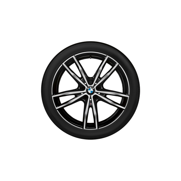 19" M 2 serie G42, 3 serie G20 Saloon, 3 serie G21 Touring, 3 serie G21 Touring LCI, 3 serie G28 Saloon, 3 serie G28 Saloon LCI, 4 serie G22 Coupé, 4 serie G22 Coupé LCI, 4 serie G23 convertible LCI. Dobbelteger 791 M bicolor, sommerhjulsæt