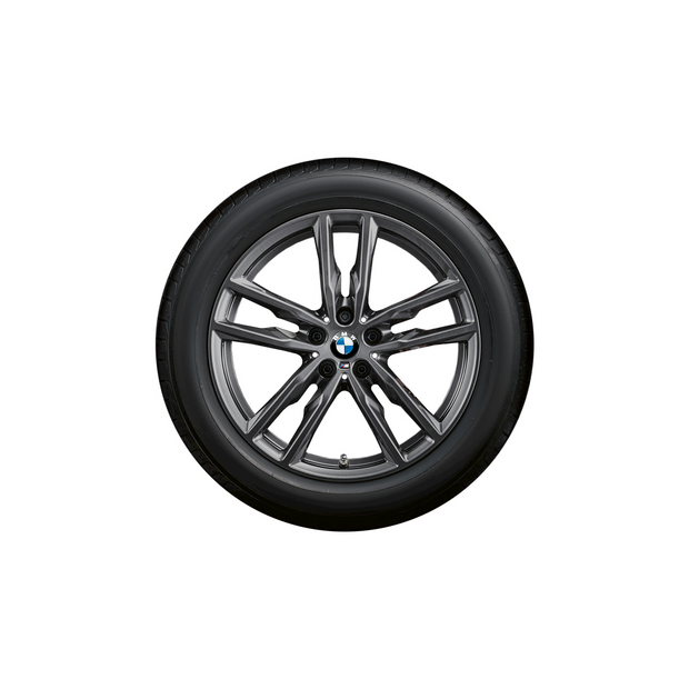 19" M X3 G01, X3 G01 LCI, X4 G02 og X4 G02 LCI. Dobbelteger 698 M orbit grey, sommerhjulsæt