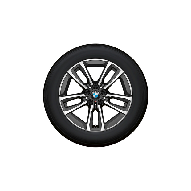 17" BMW 2 serie U06 Active Tourer. Dobbelteger 834 M bicolor sommerhjulsæt