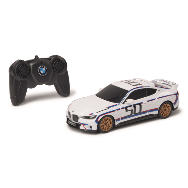 BMW fjernstyret Bil model miniature RC 3.0 CSL hvid 1:24